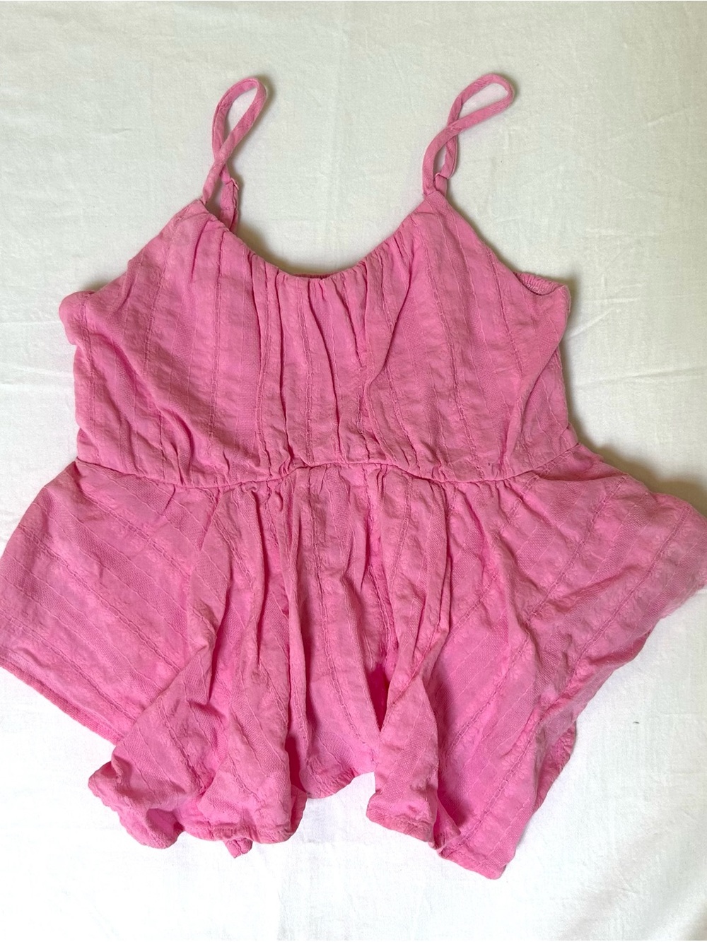 art class Bubblegum Pink Flowy Embroidered Tank Top